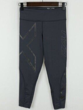 2XU Hyoptik Women's Extra Small Gray Low Rise Compression Athletic Leggings